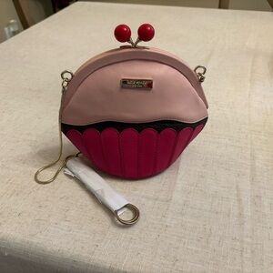 Kate Spade cupcake Pink and Black Crossbody Bag